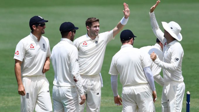 Chris Woakes 6-54 as CA XI finish day 1 on 249-9