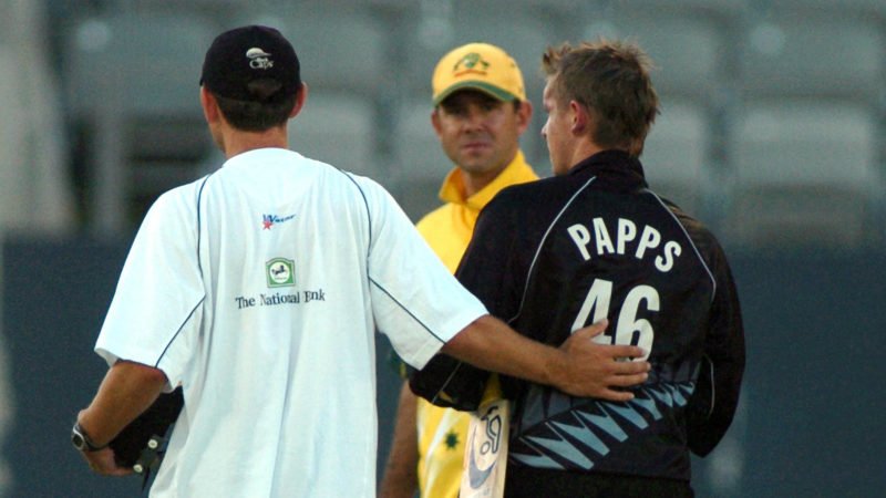 Papps' ODI career ended with a bump on the head courtesy a Brett Lee bouncer