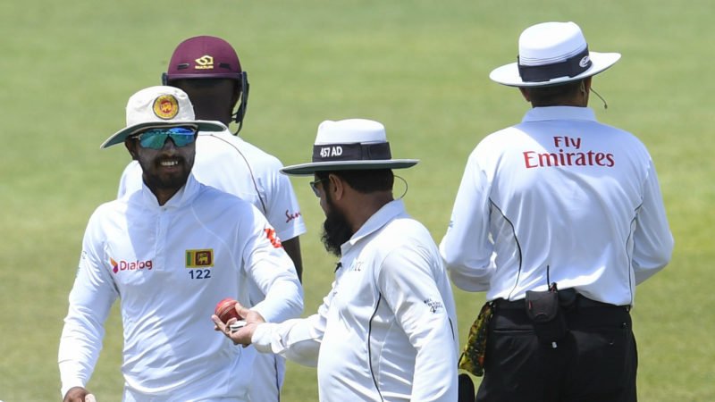Dinesh Chandimal was banned for tampering in the Caribbean recently
