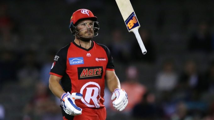 Aaron Finch reprimanded for smashing a chair after BBL final dismissal