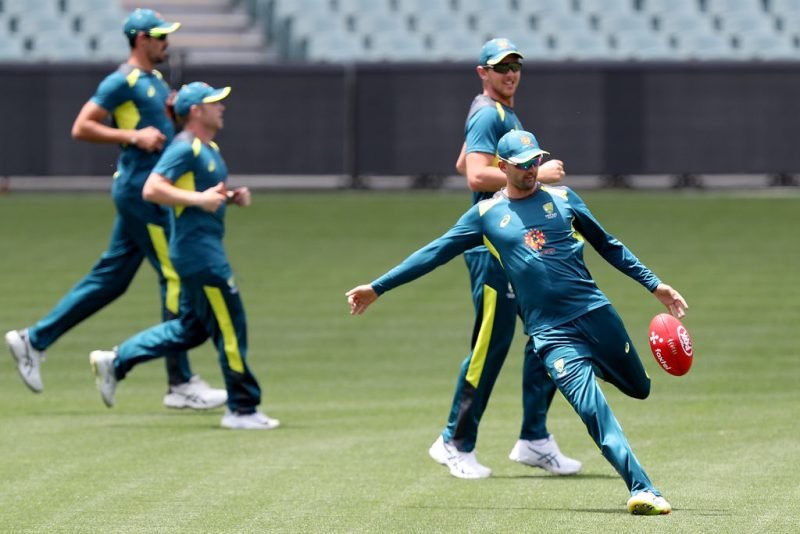 Nathan Lyon twisted his ankle while playing touch football
