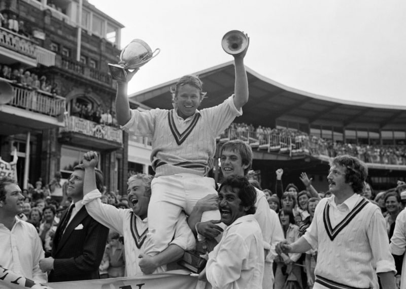 Procter, the Gloucestershire captain, was lifted onto the shoulders of his teammates their side won the Benson and Hedges Cup Final against Kent by 64 runs at Lord's 
