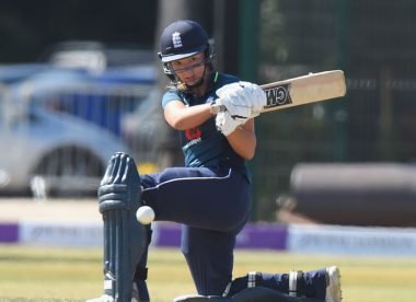 Katie George's hilarious reaction to a fielder who thought she couldn't hit the ball
