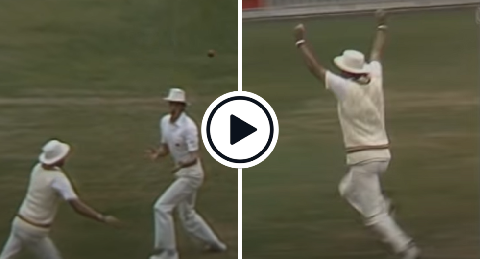 Geoff Miller catches Jeff Thomson in 1982/83 Ashes Test in Melbourne