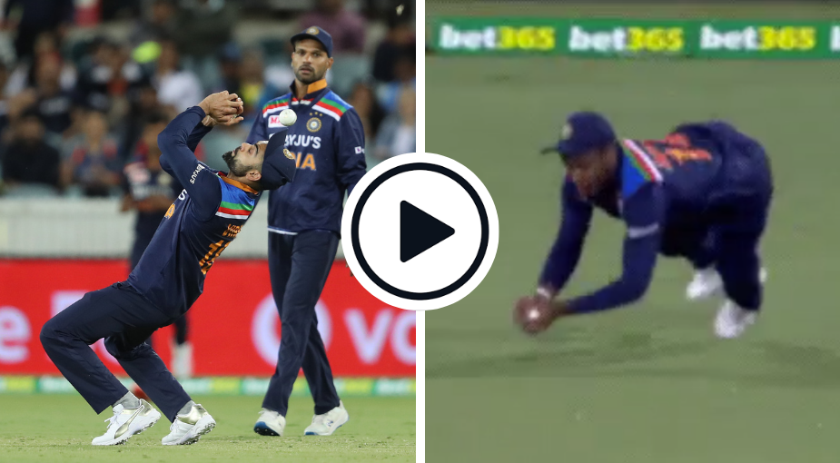 Watch: Samson Shows Kohli How It’s Done With Excellent Outfield Catch
