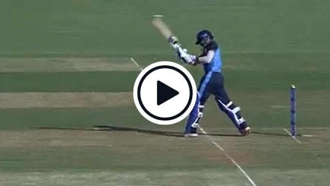 Watch: Vishnu Solanki hits a helicopter shot six off final ball to win Syed Mushtaq Ali Trophy game