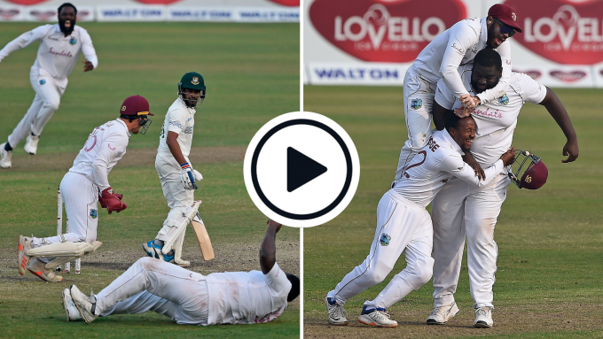 Watch: The moment West Indies sealed a Test series win for the ages