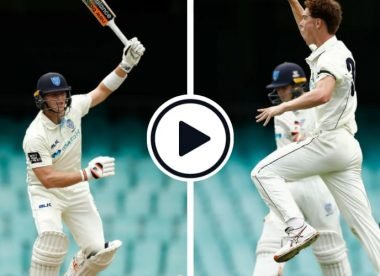Watch: 20-year-old quick works over Steve Smith in the Sheffield Shield