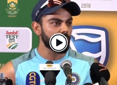 Watch Virat Kohli play down a debate over the pitch after an overseas loss