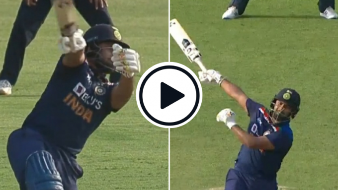 Watch: 'Sheer bat speed' - Rishabh Pant slams outrageous one-handed sixes against England