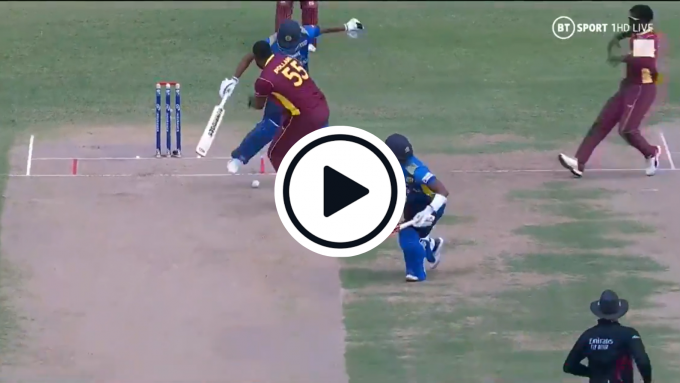 Watch: Sri Lanka batsman controversially given out 'obstructing the field'