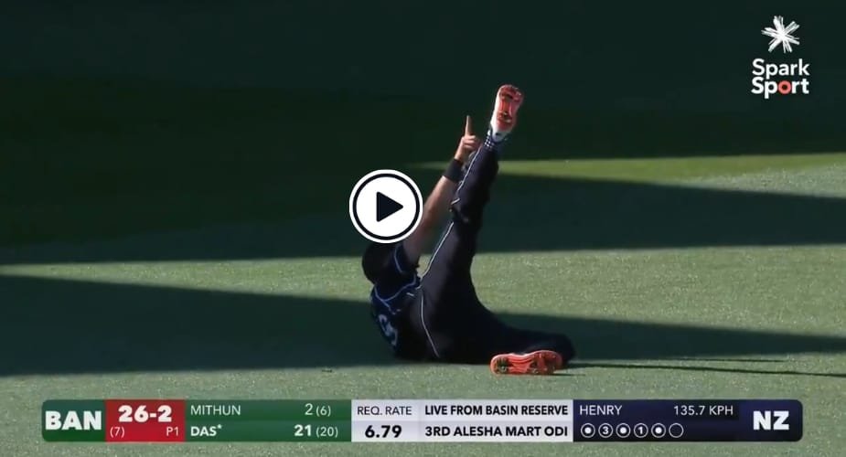 Trent Boult with a spectacular catch