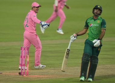 Should Fakhar Zaman's run out dismissal have been ruled out under the 'fake fielding' law?