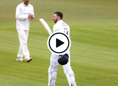 Highlights: James Vince creams gorgeous run-a-ball double-ton in County Championship opener