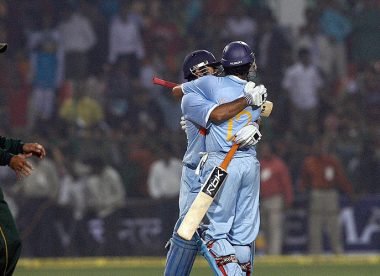 The match-winning Dhoni promotion over Yuvraj, four years before the 2011 World Cup final