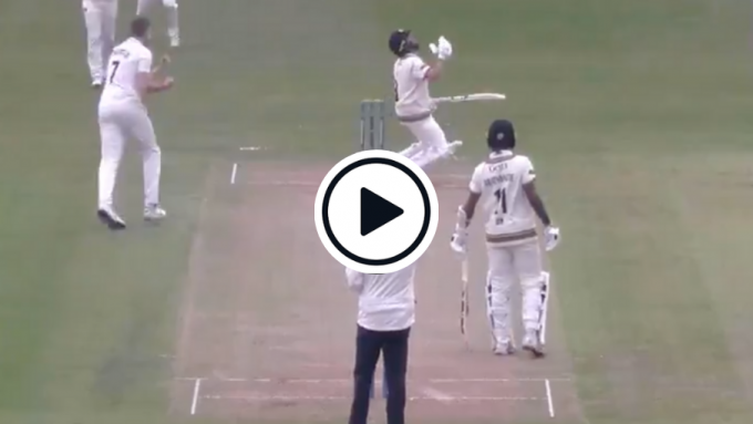 Watch: Batsman incensed after caught behind decision in county game