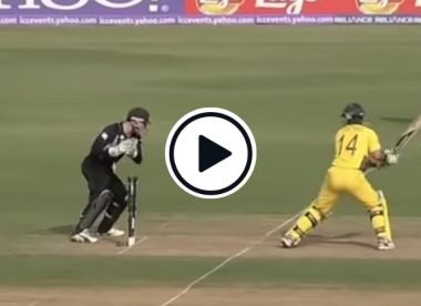 Watch: Brendon McCullum's leg-side stumping off fast bowler to dismiss Ricky Ponting in 2011