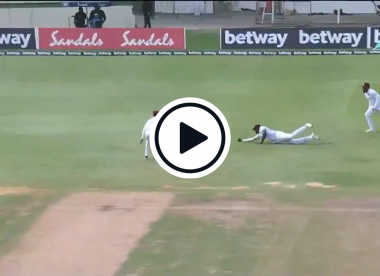 Watch: Jason Holder takes one-handed, diving stunner in the slips against South Africa