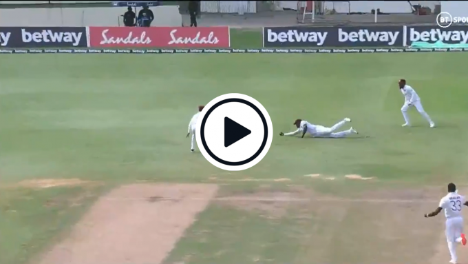 Watch: Jason Holder takes one-handed, diving stunner in the slips against South Africa