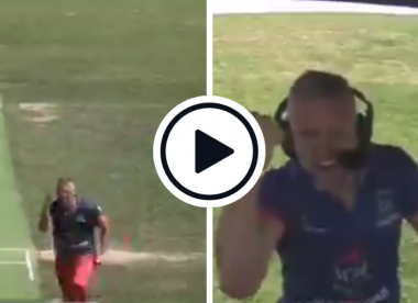 Watch: Ecstatic Pavel Florin sprints into commentary box, grabs microphone to celebrate wicket