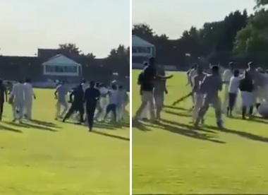 Charity cricket match abandoned after massive, bat-swinging fight breaks out