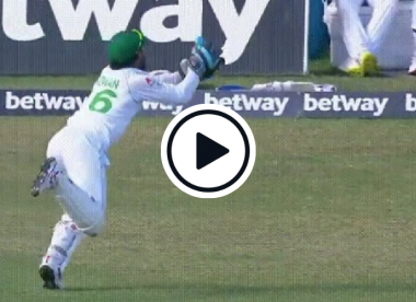 Watch: Wicketkeeper Rizwan sprints to fine-leg boundary to pouch 'one of the greatest' catches