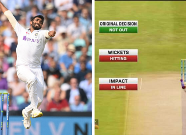 Jasprit Bumrah misses out on his 100th wicket after failing to appeal for an LBW