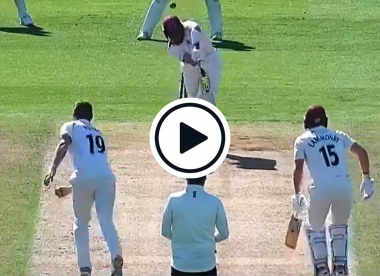 Watch: Chris Woakes seams ball like a leg-break into top of off in County Championship title clash