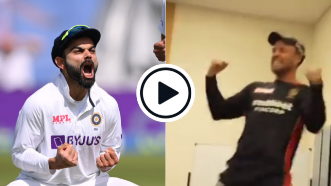 Watch: AB de Villiers hilariously imitates Virat Kohli's animated celebration style in viral IPL dressing room clip