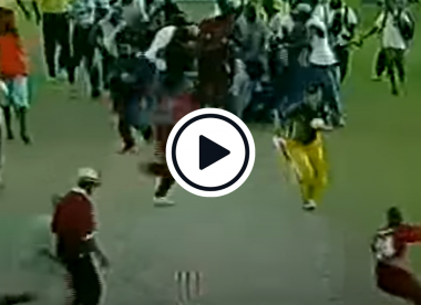 Watch: 'Absolute chaos' - When repeated crowd invasions led to an ODI tie
