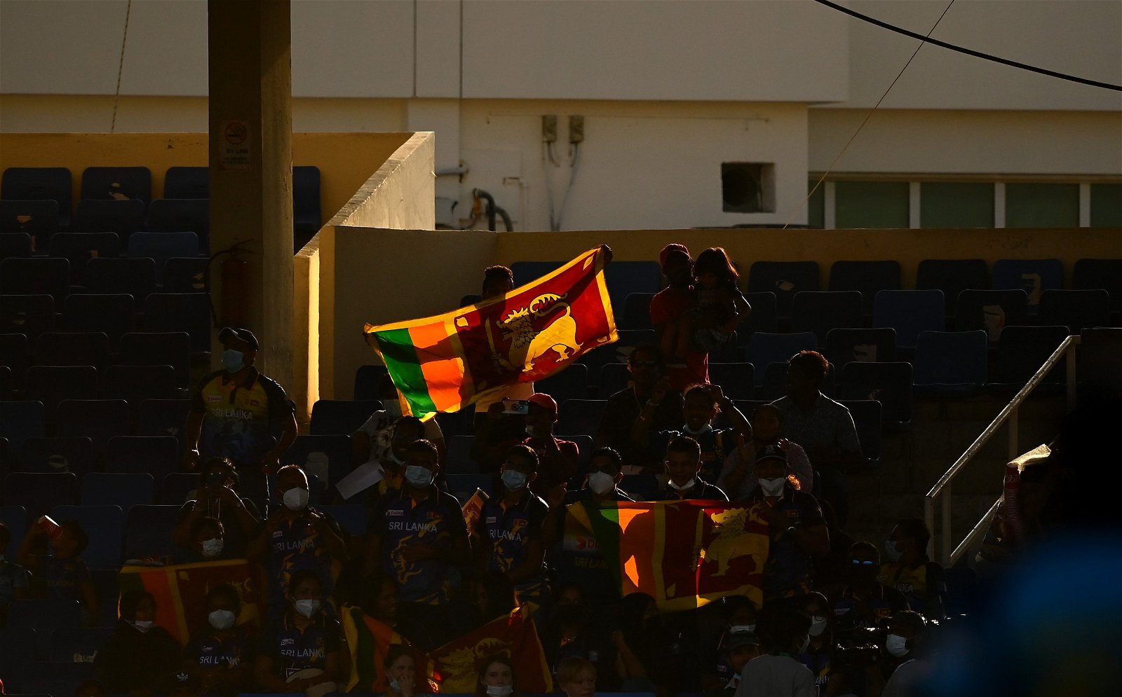 Sri Lankan fans make their presence felt