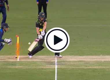 Watch: Meg Lanning cuts ball for four after smashing own stumps in bizarre hit wicket dismissal