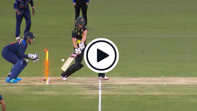 Watch: Meg Lanning cuts ball for four after smashing own stumps in bizarre hit wicket dismissal