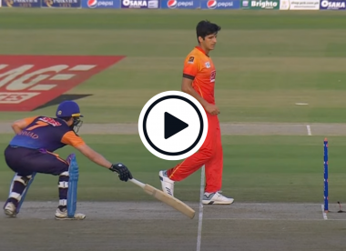 Watch: Ahmed Shehzad bizarrely run out after casual exchange with batting partner