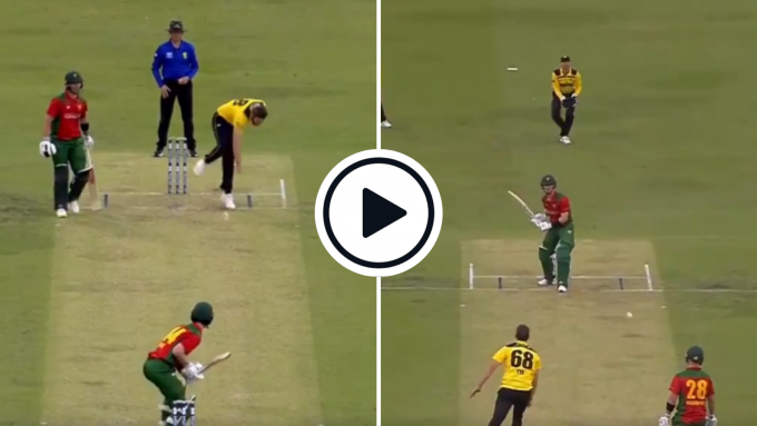 Watch: 'Shortest short ball' - Andrew Tye bouncer goes hilariously wrong, batter threatens to hit it anyway