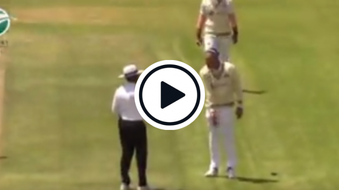 Watch: Rahul Chahar throws sunglasses in anger, argues with on-field umpire after being denied an LBW appeal