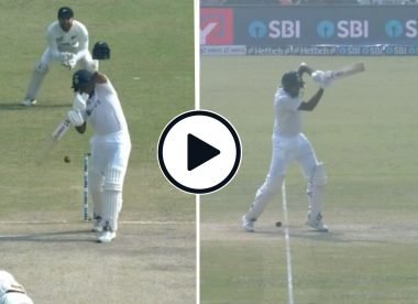 Watch: R Ashwin plays on in strange fashion as ball goes between legs and spins from rough onto stumps