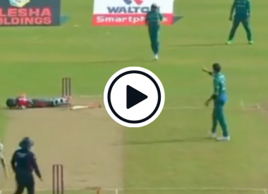 Watch: Shaheen Afridi floors batter with fiery return throw one ball after being hit for six
