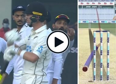 Watch: Will Young denied innings-saving review after Rahane points out that timer has run out