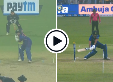 Watch: 'A bizarre dismissal' - Harshal Patel smashes own stumps to bring brisk maiden innings to an end
