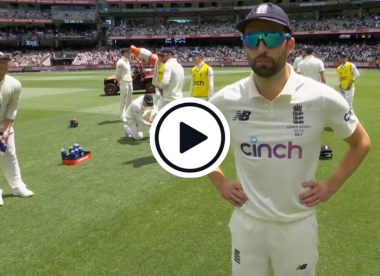 Watch: 'Pack it in man!' – Ben Stokes attempts to distract Mark Wood mid-interview with water bottle squirt