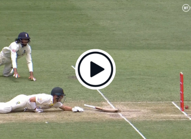 Watch: David Warner given a third life in comical near-miss run out