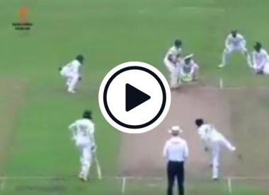 Watch: Days after dressing-room 'ten-for', Babar Azam comes within inches of taking Test wicket in first international over