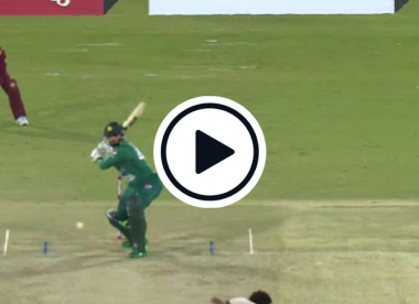 Watch: Asif Ali carves incredible, massive back-foot off-side six in yet another game-changing blitz