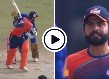 Watch: Ahmed Shehzad pulls a Kohli, refuses to budge after being bowled round his legs by Shoaib Malik