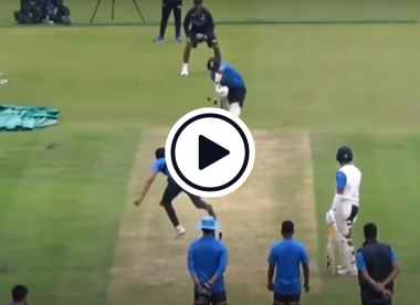 Watch: Deepak Chahar hoops the ball in the nets as Rahul Dravid keeps wicket