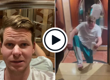 Watch: Steve Smith gets stuck in hotel lift, Labuschagne feeds him M&Ms