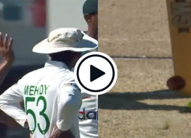 Watch: 'That's hit the middle of the bat' - Commentators guffaw as Bangladesh submit 'worst review of all time' contender