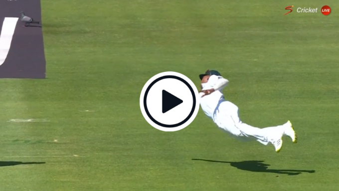 Watch: Keegan Petersen dives spectacularly at leg-slip to dismiss Pujara off second ball of the day