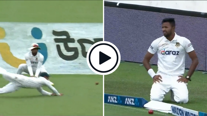 Watch: Bangladesh drop catch, give away seven overthrows in 'proper village' passage of play